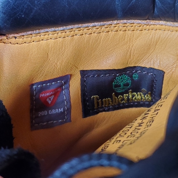 Timberland Premium Black Leather Padded Boots size 7.5 - Picture 6 of 6